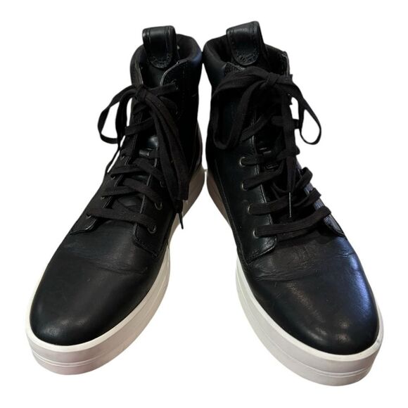 TIMBERLAND Mayliss Women's Black Leather Hi-Top Sneakers 11 - Picture 4 of 6